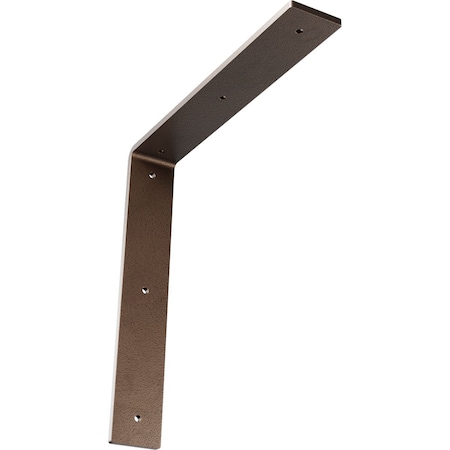 Ekena Millwork Hamilton Steel Bracket, Hammered Dark Bronze 2"W x 12"D x 12"H BKTM02X12X12HAHDB